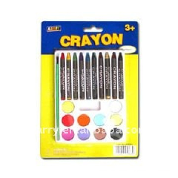 crayon 2803 CRAYONS WITH BRUSH PAINTING SET